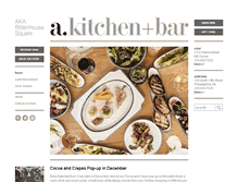 Tablet Screenshot of akitchenandbar.com